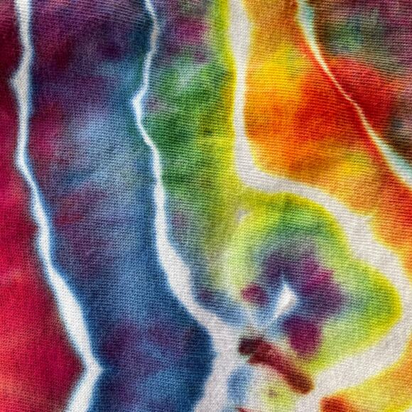 Baby Onesie Ice Dyed - Tie Dye Boy Girl - Rainbow Blue Red Newborn 0-3 months - Picture 6 of 10